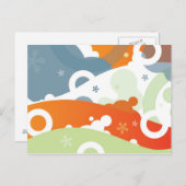 Carte postale Abstraite Funky Cherry (Devant / Derrière)