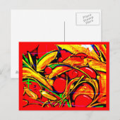 Carte postale Abstraite/Galerie de divers graffiti (Devant / Derrière)