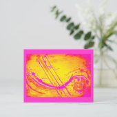 Carte postale Abstraite "Hot rose" (Debout devant)