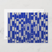 Carte Postale Abstraite inspirée par les textiles africains - V2 (Devant / Derrière)