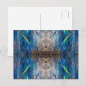 Carte postale abstraite Kaléidoscope multicolore (Devant / Derrière)