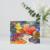 Carte postale Abstraite "Mites and Tites" (Debout devant)