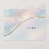 Carte postale Abstraite moderne Iridescente (Devant)