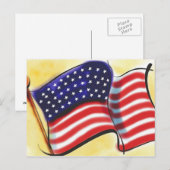 Carte postale Abstraite Old Glory (Devant / Derrière)
