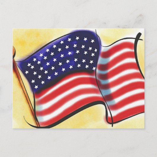 Carte postale Abstraite Old Glory (Devant)