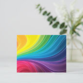 Carte postale Abstraite Rainbow Swirl (Debout devant)