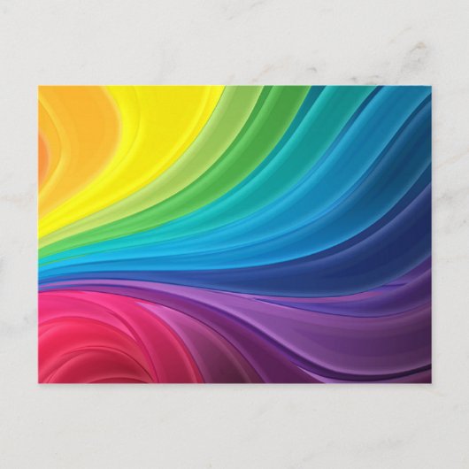 Carte postale Abstraite Rainbow Swirl (Devant)