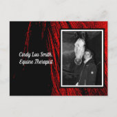 Carte postale Abstraite Red Horse Mane (Devant)