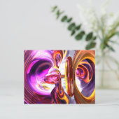 Carte postale Abstraite Soundwave (Debout devant)