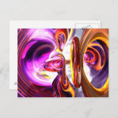 Carte postale Abstraite Soundwave (Devant / Derrière)