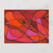 Carte postale Abstraite "Study in Reds" (Devant)