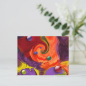 Carte postale Abstraite Swirling Spheres (Debout devant)