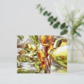 Carte postale Abstraite Tangerine Rapture (Debout devant)