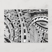 Carte Postale Abstraite ville moderne noire et blanche (Devant)