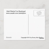 Carte postale Abstraite Wiener Dog (Dos)