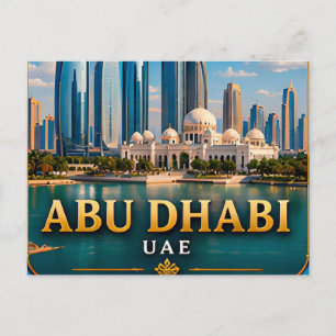 Carte Postale Abu Dhabi Émirats arabes unis Évasion du golfe Ara
