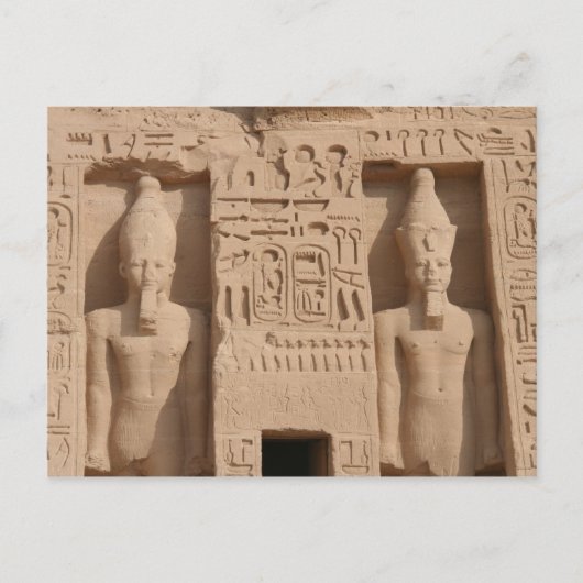 Carte Postale abu simbel hiéroglyphes (Devant)