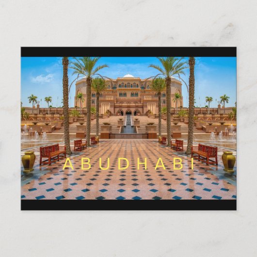 Carte Postale Abudhabi - Palais (Devant)
