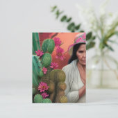 Carte Postale Abuela Surreal Floral Art numérique (Debout devant)