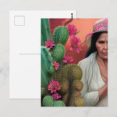 Carte Postale Abuela Surreal Floral Art numérique (Devant / Derrière)