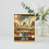 Carte Postale Abuja, Nigeria | Peinture Vintage (Debout devant)