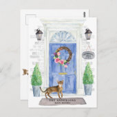 Carte postale Abyssinian Chat Moving Faire-part (Devant / Derrière)