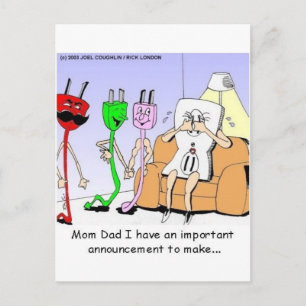 Carte Postale AC/DC câblage drôle relation gai/lesbienne cadeaux