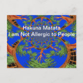 Carte Postale Acacia Alchemy : Je ne suis pas allergique à l'art (Devant)