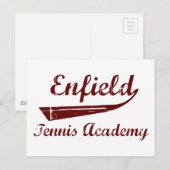Carte Postale Académie de tennis d'Enfield (Devant / Derrière)