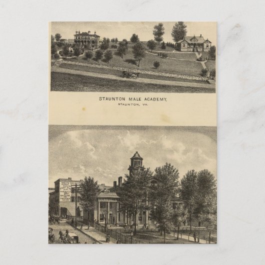 Carte Postale Académie masculine de Staunton (Devant)