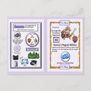Carte Postale Acamus - Chevalier Actinium épée