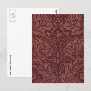 Carte Postale Acanthus de William Morris, textile floral vintage