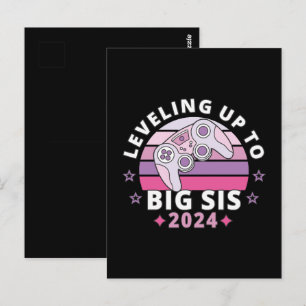 Carte Postale  Accéder au rang de grande sœur 2024 Filles
