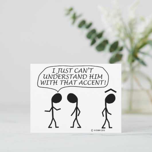 Carte Postale Accent (Debout devant)