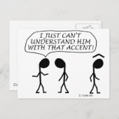 Carte Postale Accent (Devant / Derrière)