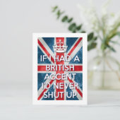 Carte Postale Accent britannique (Debout devant)