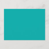 Carte Postale Accent couleur Peacock Turquoise Prêt à Customiser (Devant)