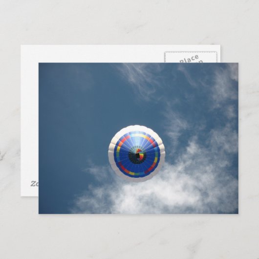 Carte Postale Accentuation du ballon à air chaud (Devant / Derrière)