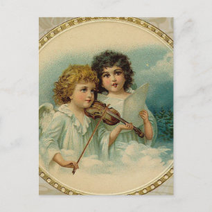 Carte Postale Acceptable - Deux Petits Anges Musicaux
