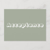 Carte Postale Acceptation (Devant)