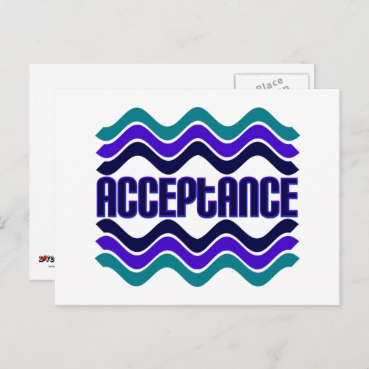 Carte Postale Acceptation (Devant / Derrière)