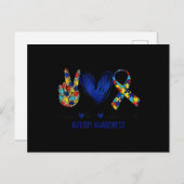 Carte Postale Accepter Comprendre Amour Sensibilisation sur l'au (Devant / Derrière)