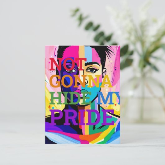 Carte Postale Accepter mon authenticité (Debout devant)