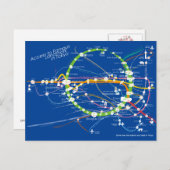 Carte Postale Accès à Famous Landmark à Tokyo rev2 blueback P (Devant / Derrière)