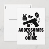 Carte Postale Accessoires pour un crime (Devant / Derrière)