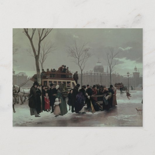 Carte Postale Accident de bus à Paris (Devant)