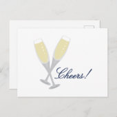 Carte Postale Acclamations de champagne (Devant / Derrière)