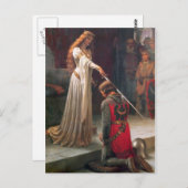 Carte Postale Accolade par Edmund Blair Leighton (Devant / Derrière)