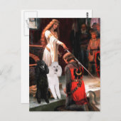 Carte Postale Accolade - Poodle (DEUX standard) (Devant / Derrière)