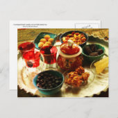 Carte Postale Accompagnement pour thé iranien (Devant / Derrière)
